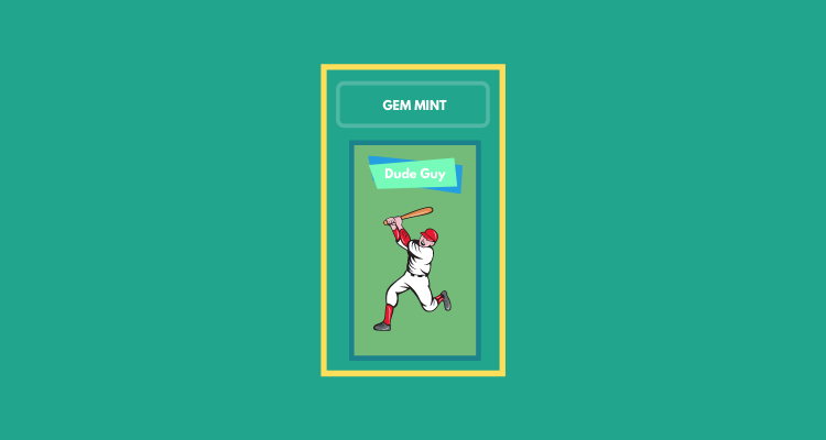 graded card icon on green background
