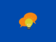 lightbulp icon with speech bubbles behind it