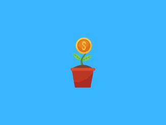 plant icon sprouting plant with coin as plant head