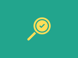 yellow magnifying glass with green checkmark in the middle