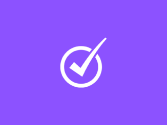 white checkmark on purple backgroung