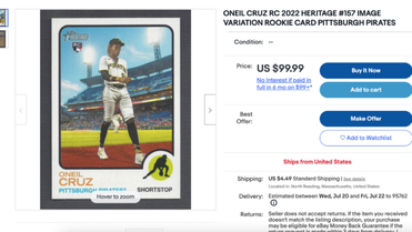 Oneil Cruz 2022 Topps Chrome Black & White Mini-Diamond Refractor #128  Price Guide - Sports Card Investor