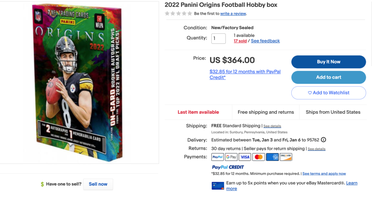 2022 Panini Origins Football International Blaster Box Price Release Date  Checklist