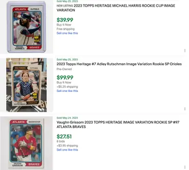 2023 Topps Heritage Name Position Swap Variations 5 Mike Trout SP -  Sportsnut Cards